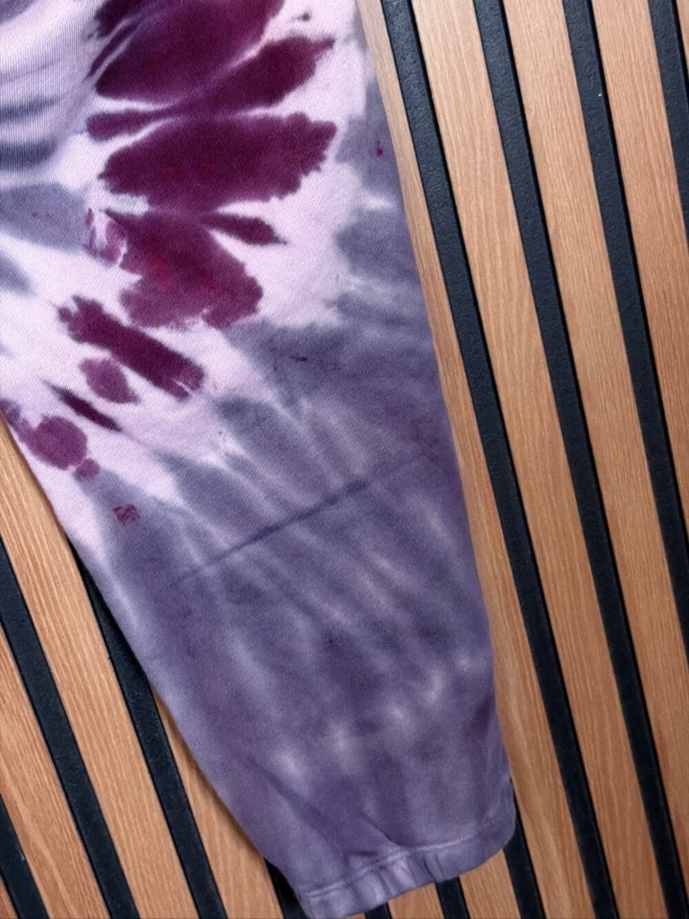 NSF Sweatpants Womens XL Womens Purple Tie Dye Joggers 100% Cotton - Picture 9 of 10